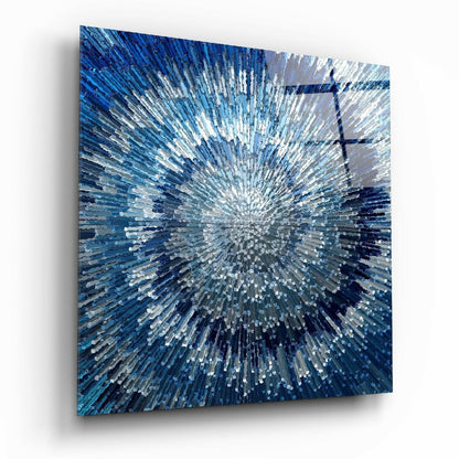 Ciclo de arte mural de vidrio azul