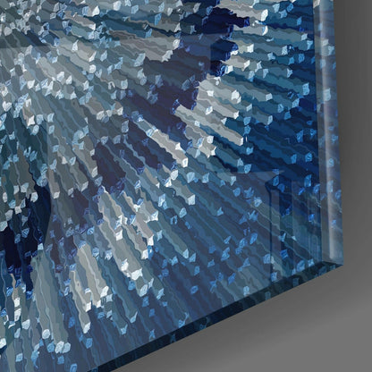 Ciclo de arte mural de vidrio azul