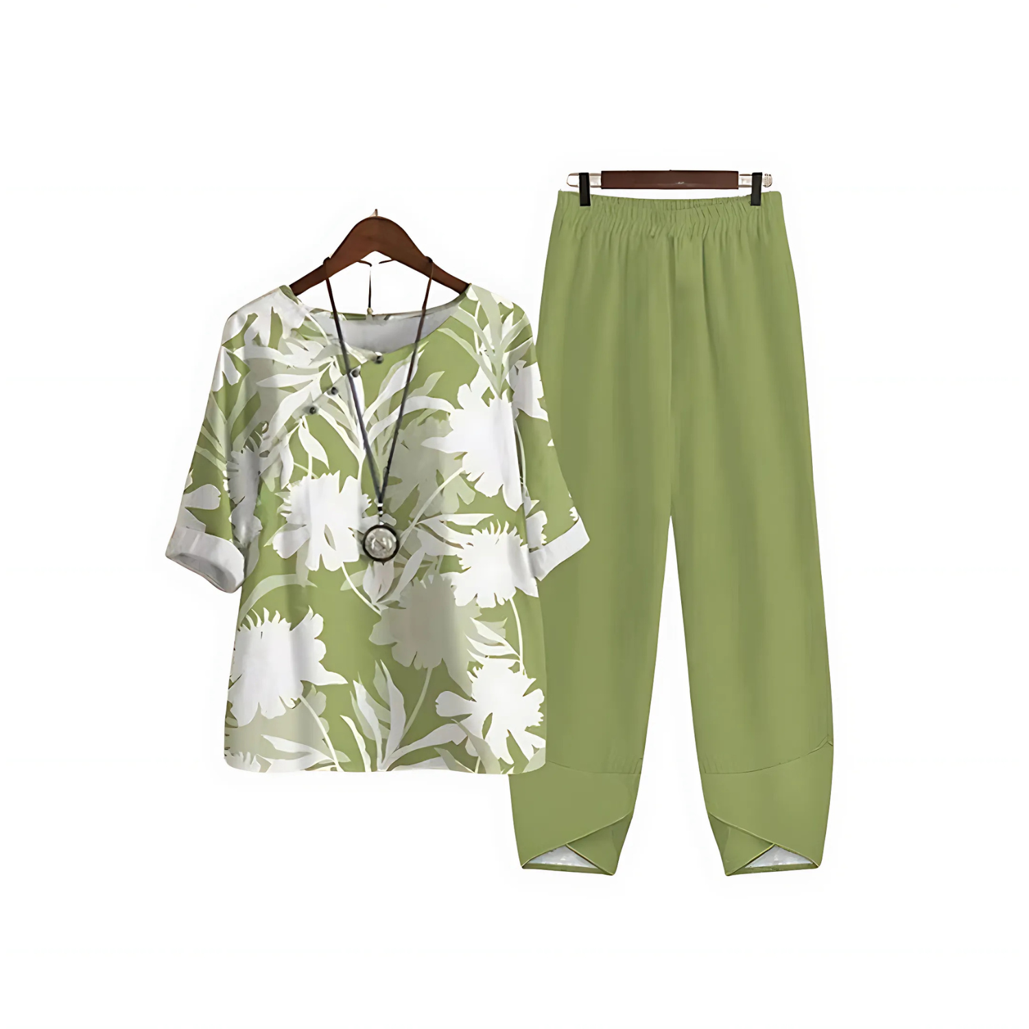 Katarina Printed Blouse and Pants Set | Effortless Chic with Comfortable Fit 3