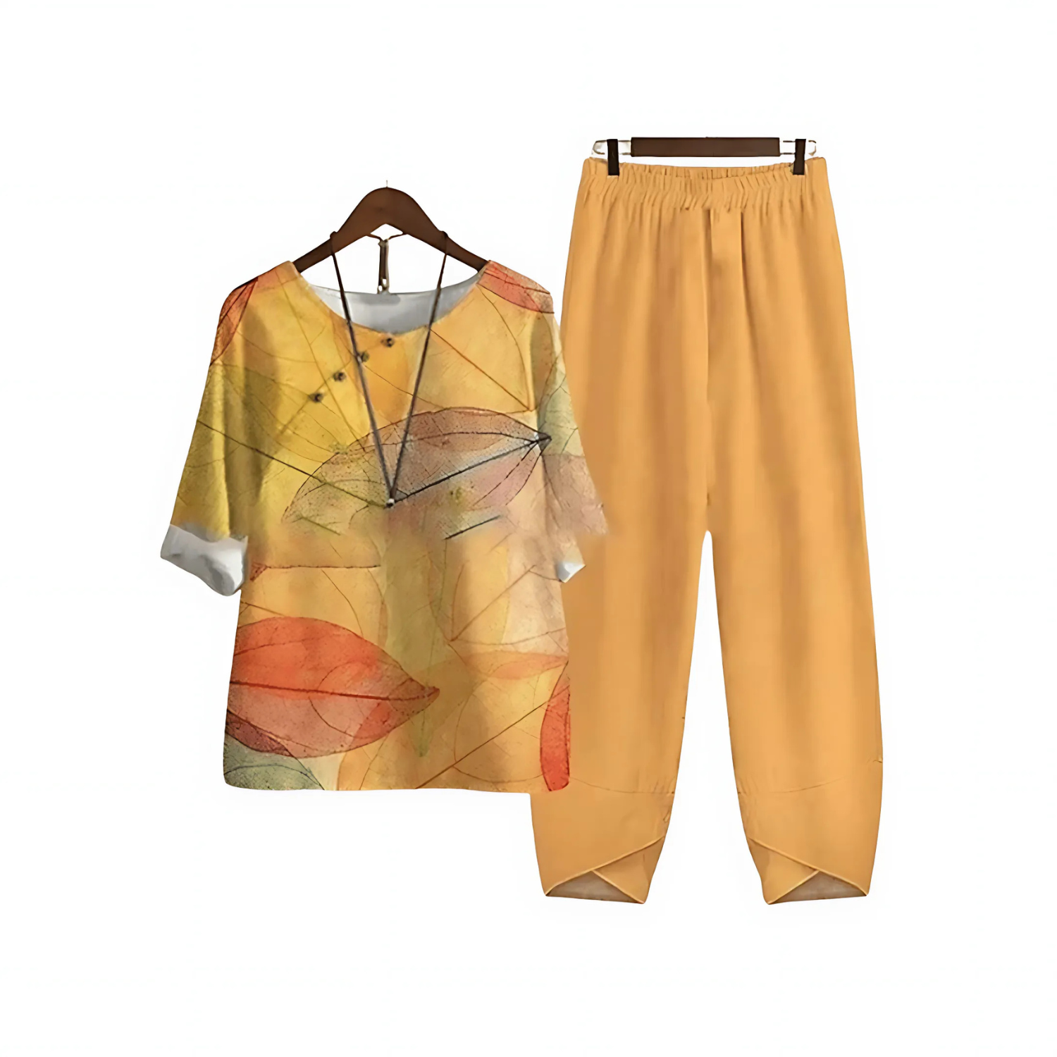 Katarina Printed Blouse and Pants Set | Effortless Chic with Comfortable Fit 4
