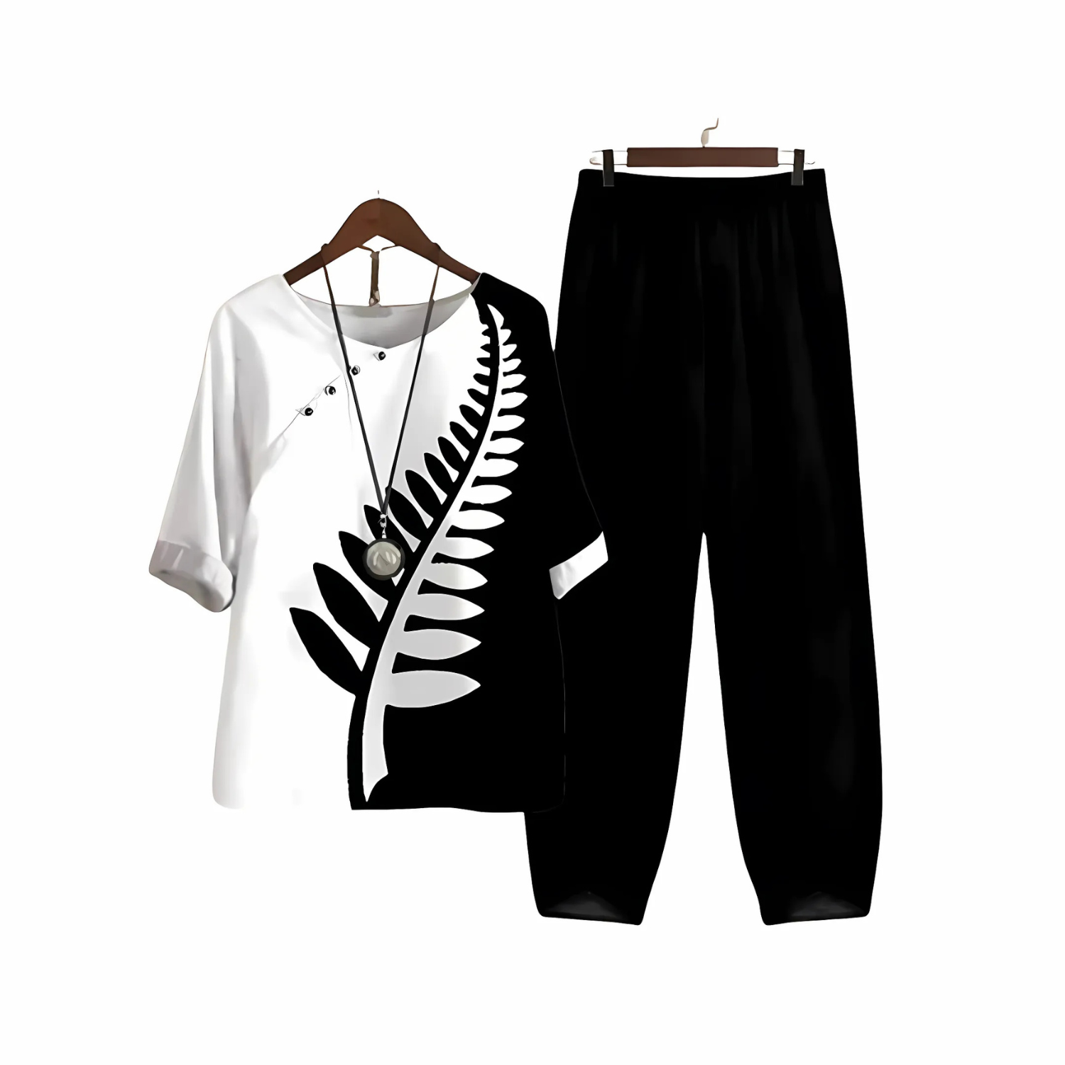 Katarina Printed Blouse and Pants Set | Effortless Chic with Comfortable Fit 5