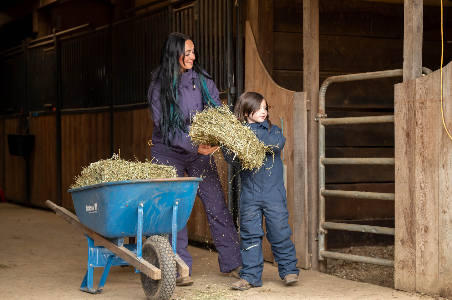 Barns vinterisolerte dress - Blå netter