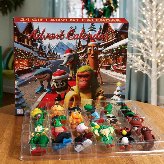 Kids' Advent Calendar | Colorful Figurines for Holiday Fun 0