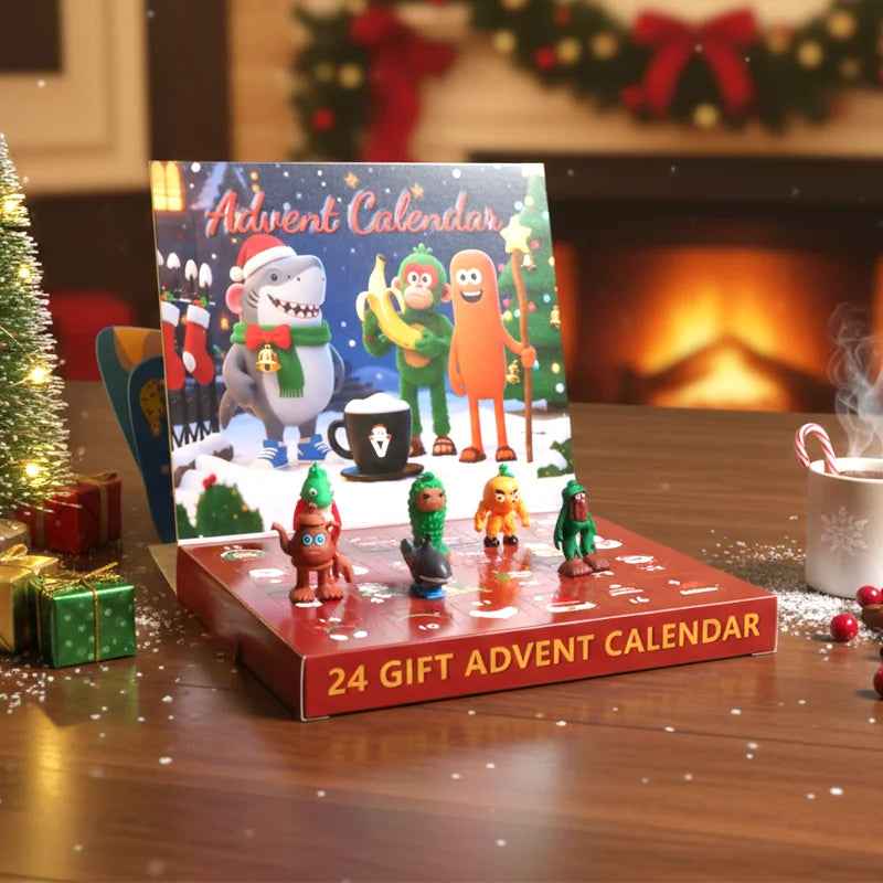 Kids' Advent Calendar | Colorful Figurines for Holiday Fun 1
