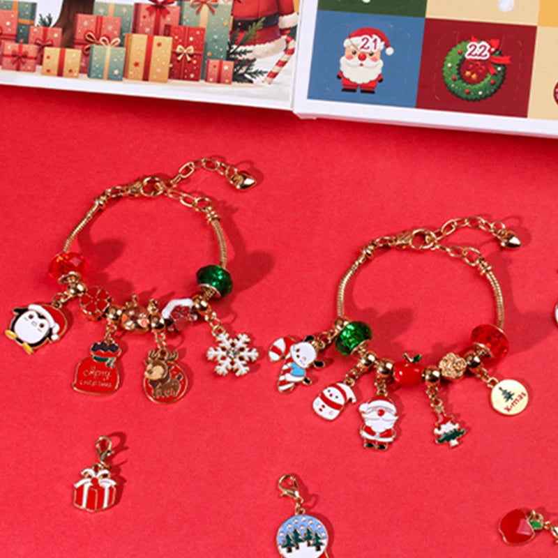 Kids' Christmas Countdown Bracelet Set | Colorful Beads for Festive Fun 4