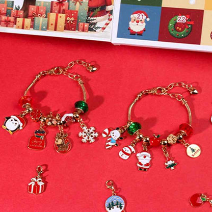 Kids' Christmas Countdown Bracelet Set | Colorful Beads for Festive Fun 4