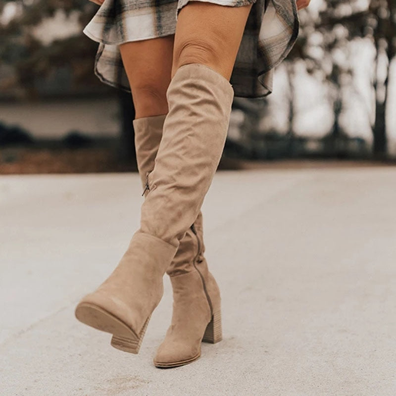 Knee High Boots | Premium Suede Design with Comfortable Fit for Women 2