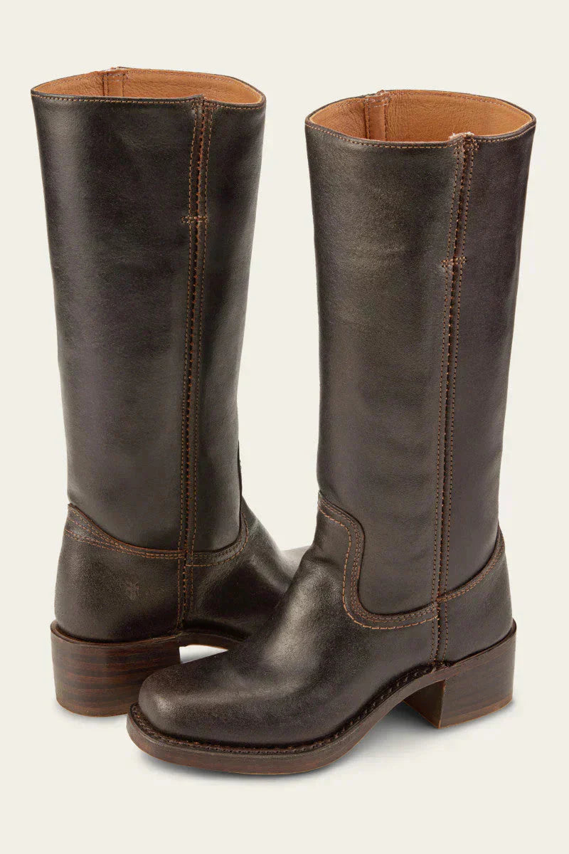 Knee High Women's Boots | Slim Fit Black Leather for All Occasions 0