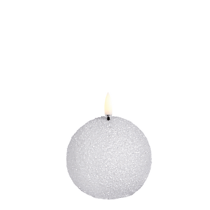 LED Candle | Elegant Snowball Design with Warm Glow 0