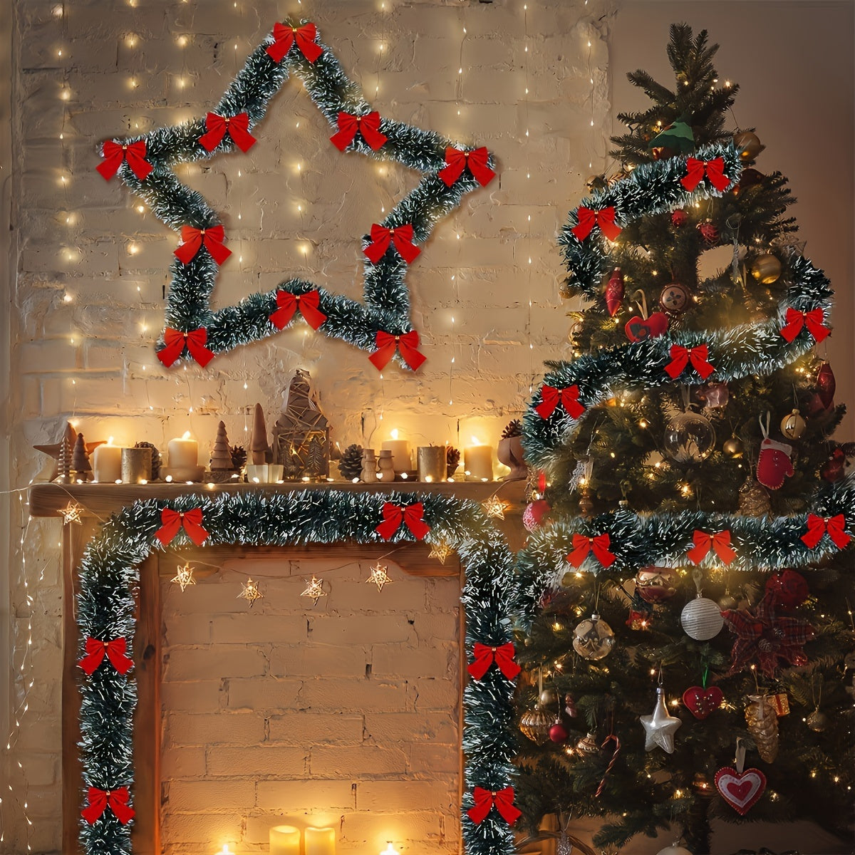 LED Christmas String Lights | Battery-Powered 2 Set with 60 Lights 4