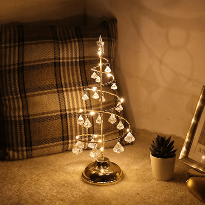 LED Christmas Tree Lamp | Spiral Design with Warm LED Glow for Indoors 0