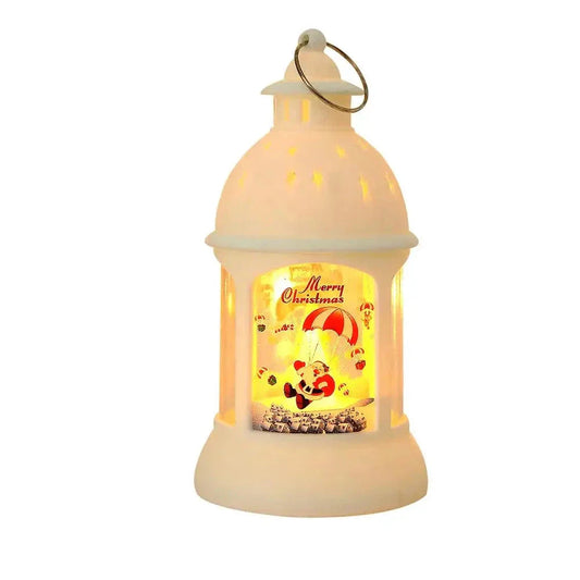 LED Lantern | Santa Claus Design for Holiday Decoration 0