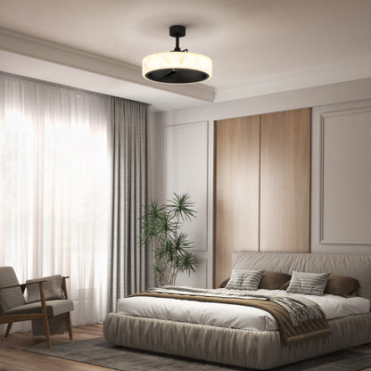 LED Modern Ceiling Fan | 23 in. with Remote Control & Dimmable Light 1