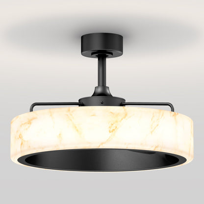 LED Modern Ceiling Fan | 23 in. with Remote Control & Dimmable Light 2