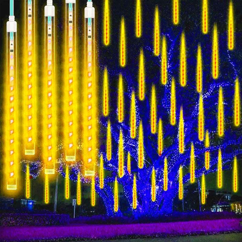 LED Water Drop Lighting | Enchanting Meteor Shower Effect 6