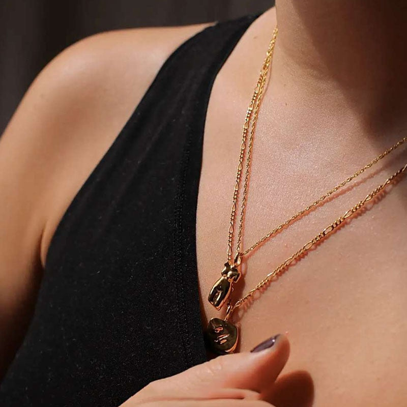 La Femme Necklace | Elegant 18K Plated Brass with Adjustable Length 3