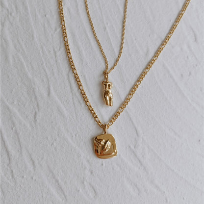 La Femme Necklace | Elegant 18K Plated Brass with Adjustable Length 5