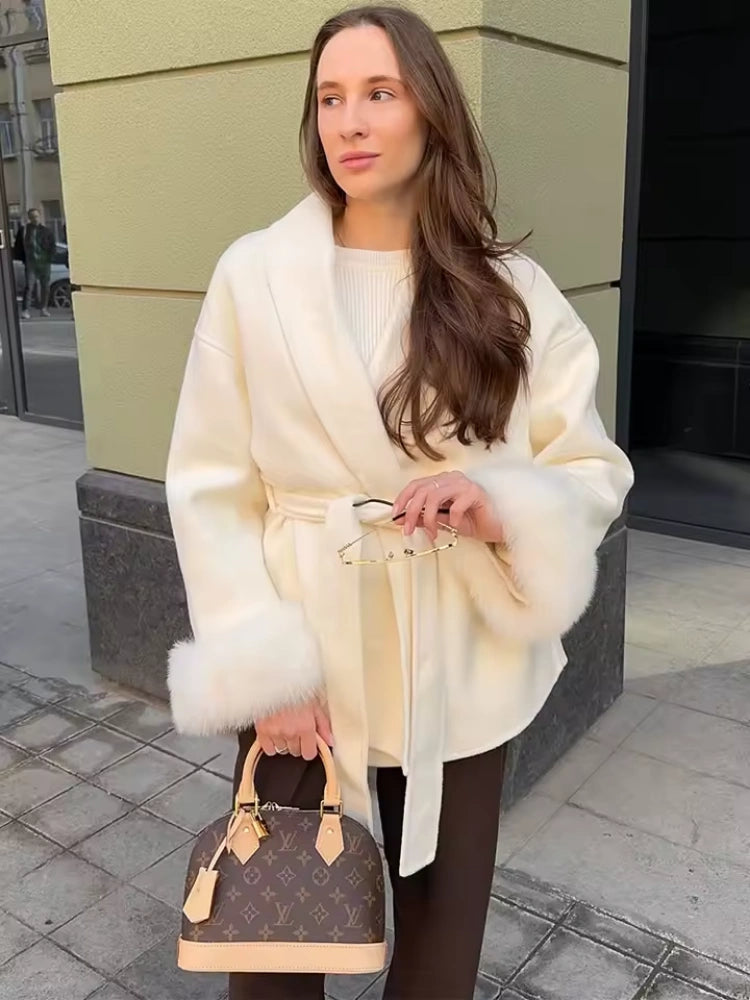 Lace-Up Women's Winter Coat | Stylish, Comfortable, and Warm Design 1