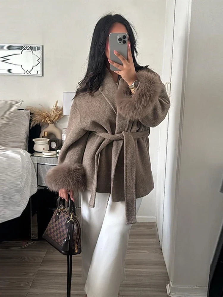 Lace-Up Women's Winter Coat | Stylish, Comfortable, and Warm Design 3