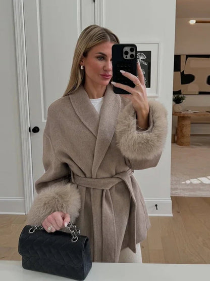 Lace-Up Women's Winter Coat | Stylish, Comfortable, and Warm Design 4