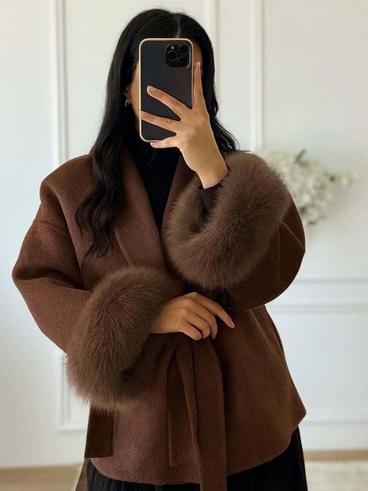 Lace-Up Women's Winter Coat | Stylish, Comfortable, and Warm Design 5