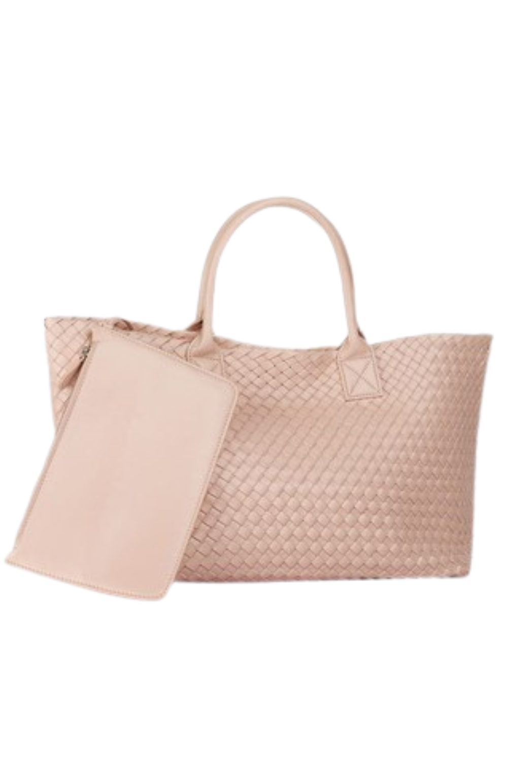 Large Woven Faux Leather Tote Bag | Spacious Design with Soft Handles 4