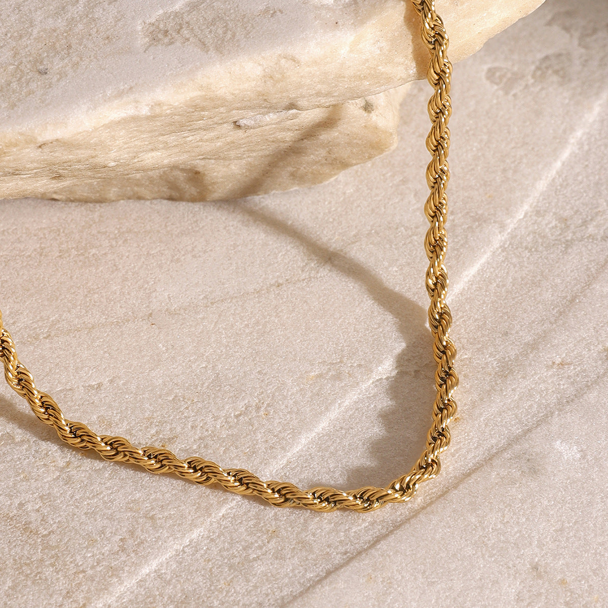 Layered Gold Necklace | Durable Stainless Steel-Plated 18k Gold Chains 4