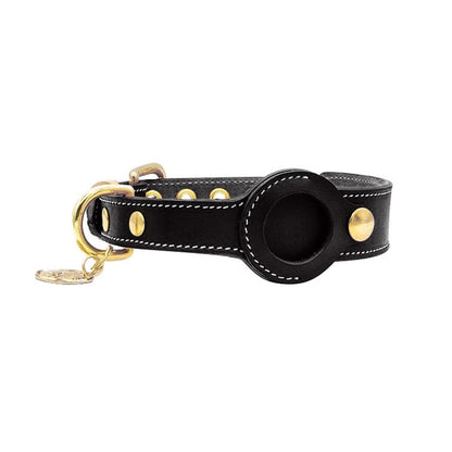 Leather Dog Collar | Durable Design with Real-Time Apple AirTag Tracker 3