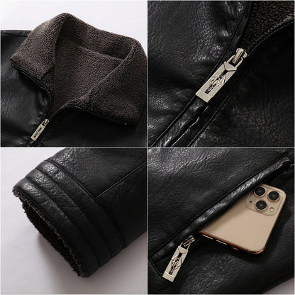 Leather Jacket | Eco-Leather with Velvet Interior for Comfort 4