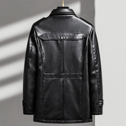 Leather Jacket | Italian Eco-Leather with Structured Silhouette 2
