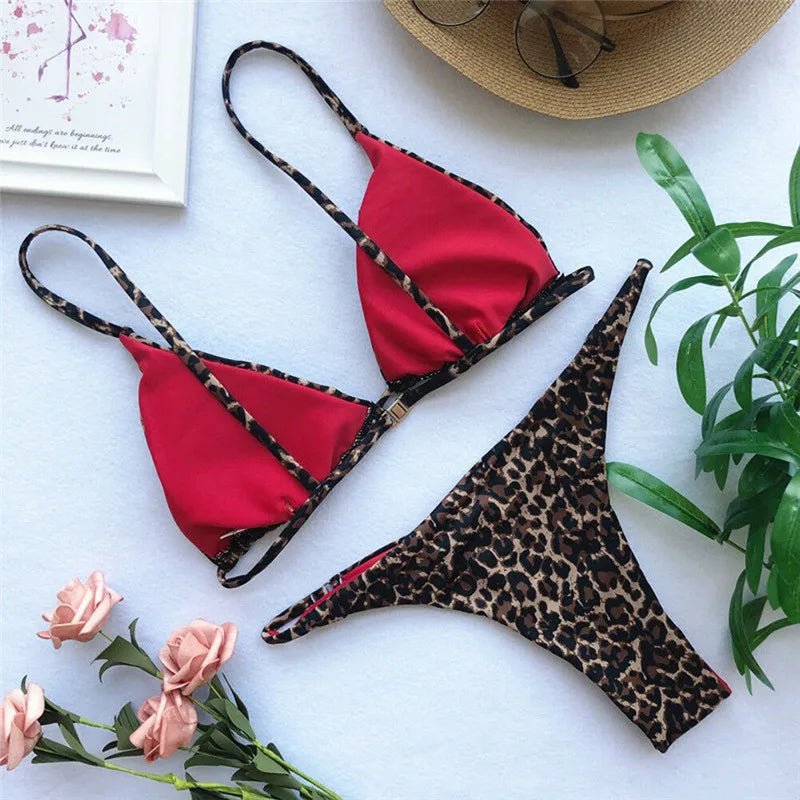Leopard Print Bikini Set | Stylish and Flattering Fit for Beach Days 6