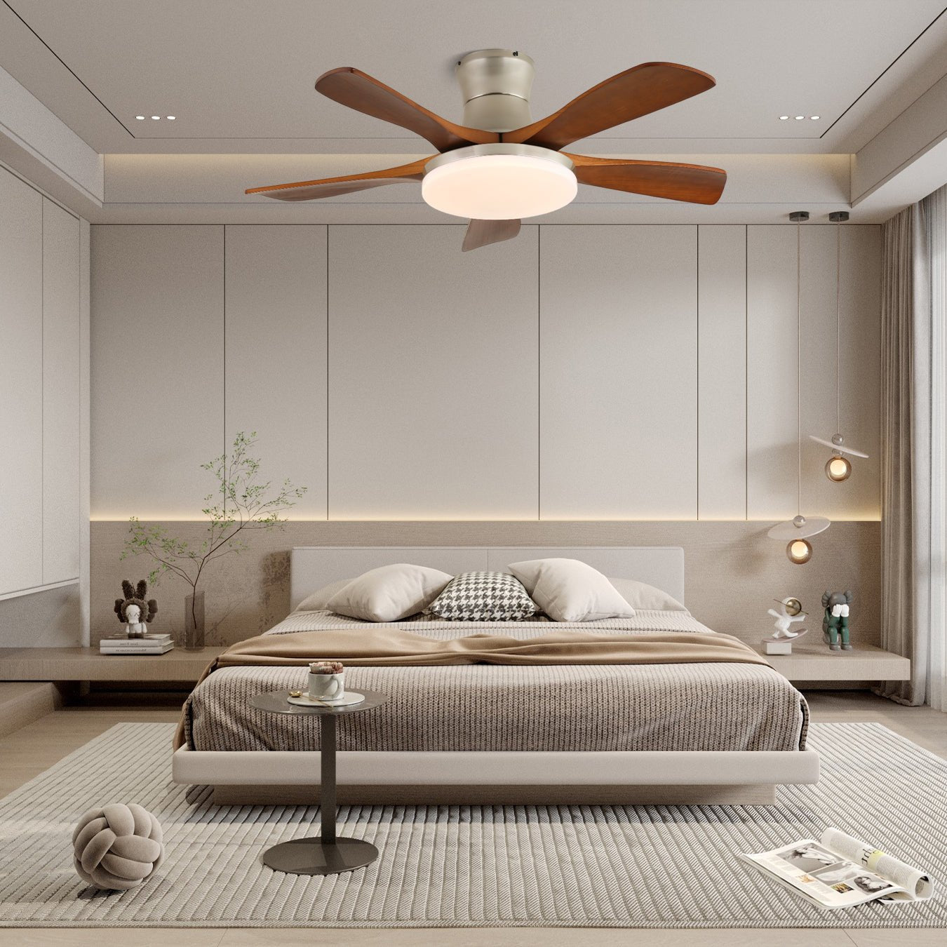 Liam | Ceiling Fan Light with Integrated LED and Variable Frequency Motor 4