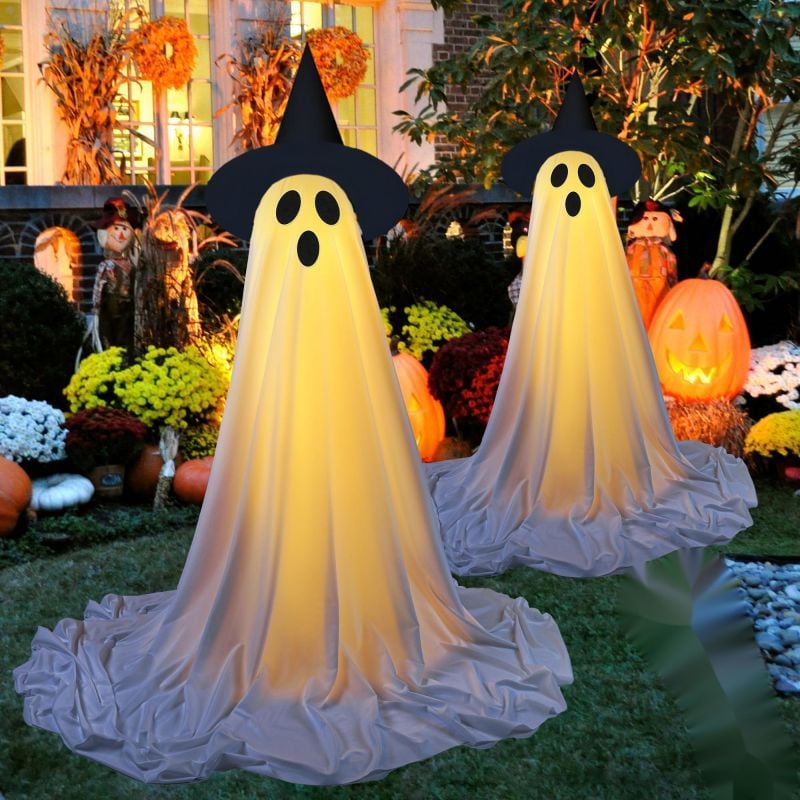 Lighted Halloween Ghost Decoration | 83-Inch Indoor Outdoor Display 1