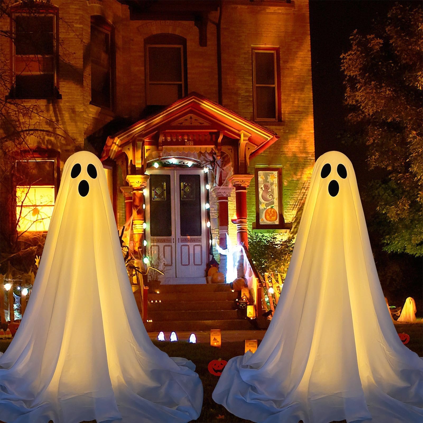 Lighted Halloween Ghost Decoration | 83-Inch Indoor Outdoor Display 6