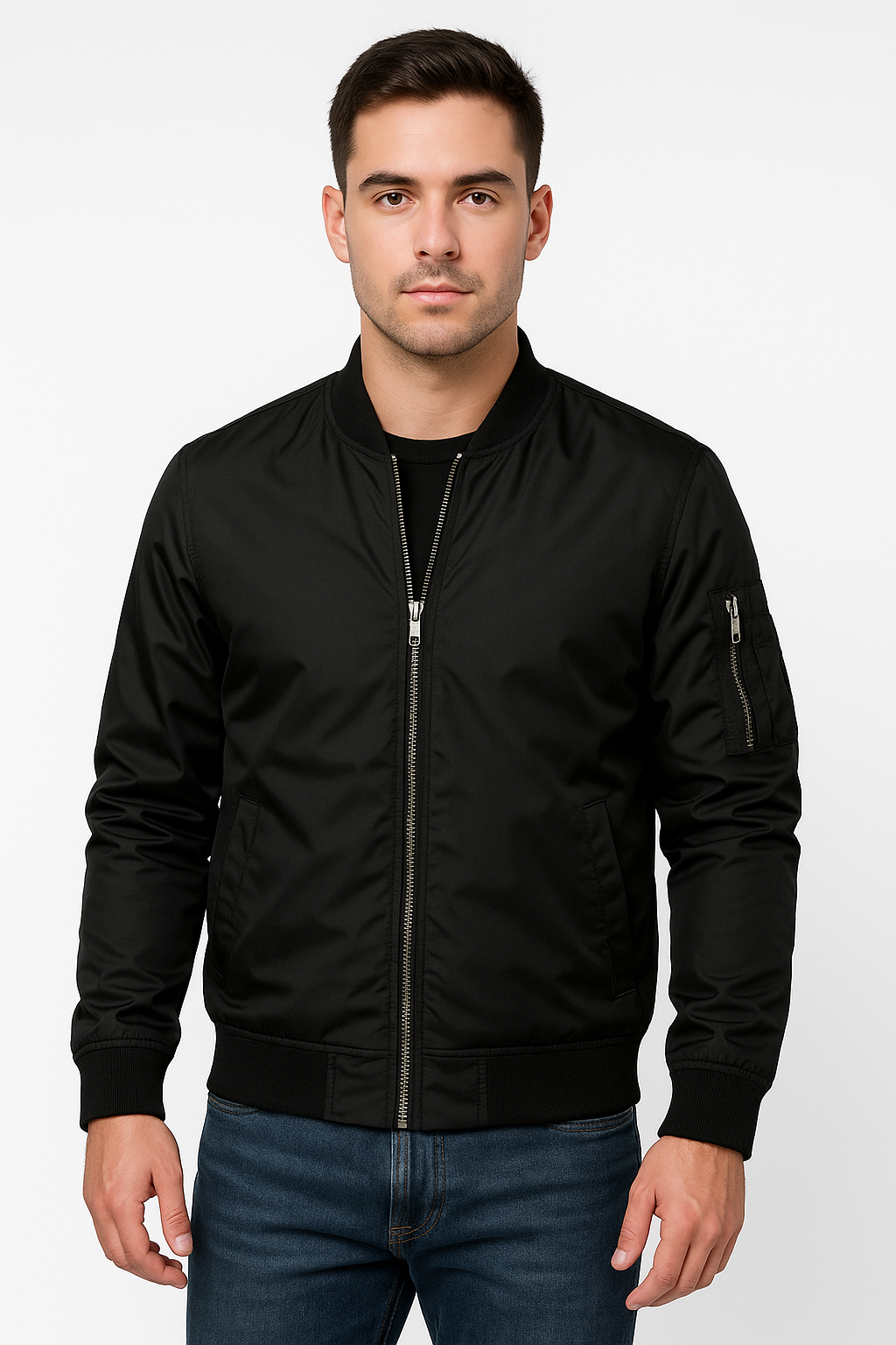 Lightweight Bomber Jacket | Stylish Classic Design for Transitional Weather 1