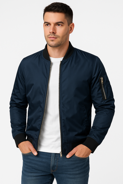 Lightweight Bomber Jacket | Stylish Classic Design for Transitional Weather 4