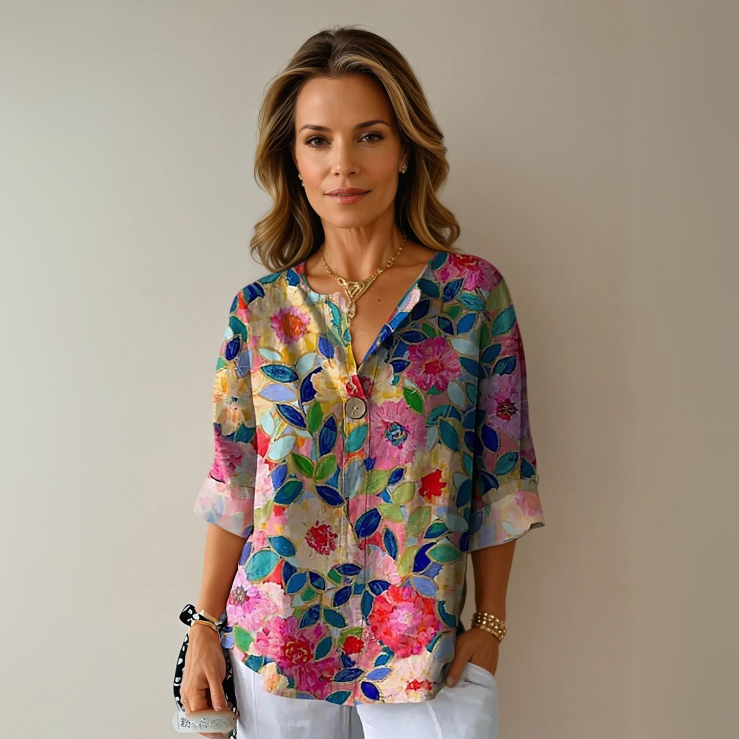 Lightweight Floral Blouse | Breathable Summer Comfort 0