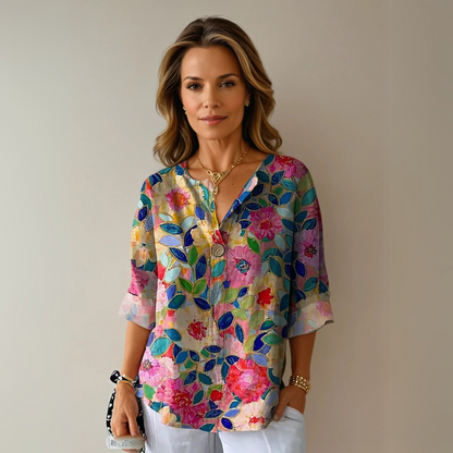 Lightweight Floral Blouse | Breathable Summer Comfort 0