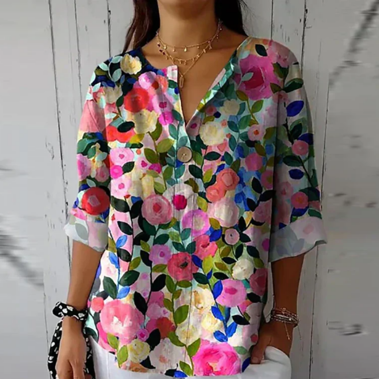 Lightweight Floral Blouse | Breathable Summer Comfort 5