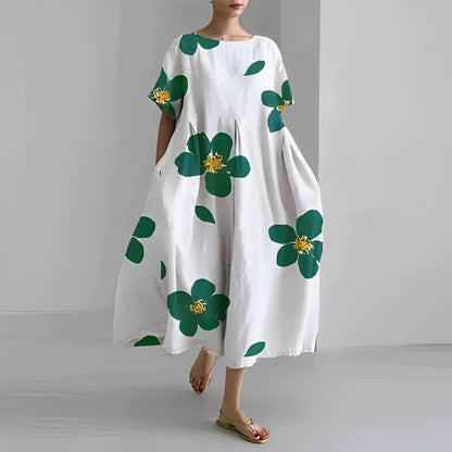Lightweight Loose Printed Maxi Dress for Women – Casual Summer Dress in Relaxed Fit 1