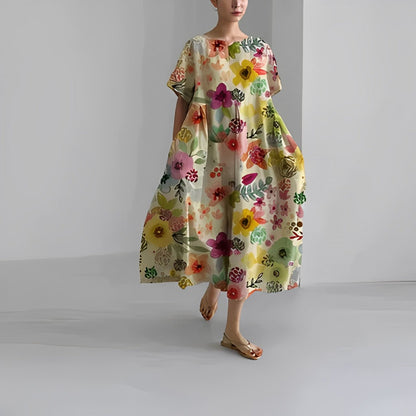 Lightweight Loose Printed Maxi Dress for Women – Casual Summer Dress in Relaxed Fit 6