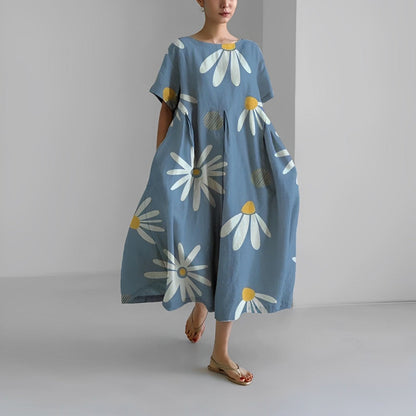 Lightweight Loose Printed Maxi Dress for Women – Casual Summer Dress in Relaxed Fit 8