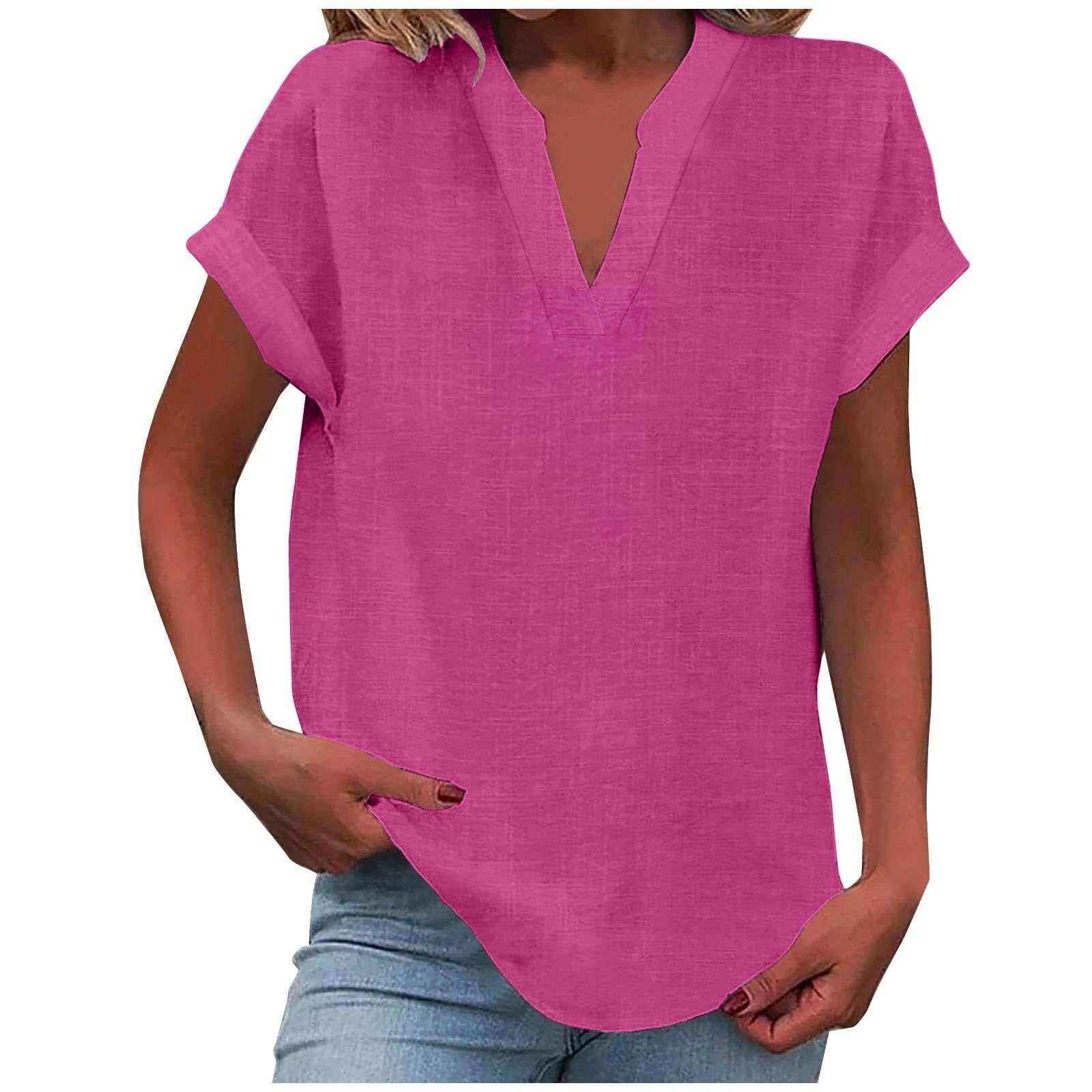 Lightweight V-Neck Blouse | Effortless Draped Design 10