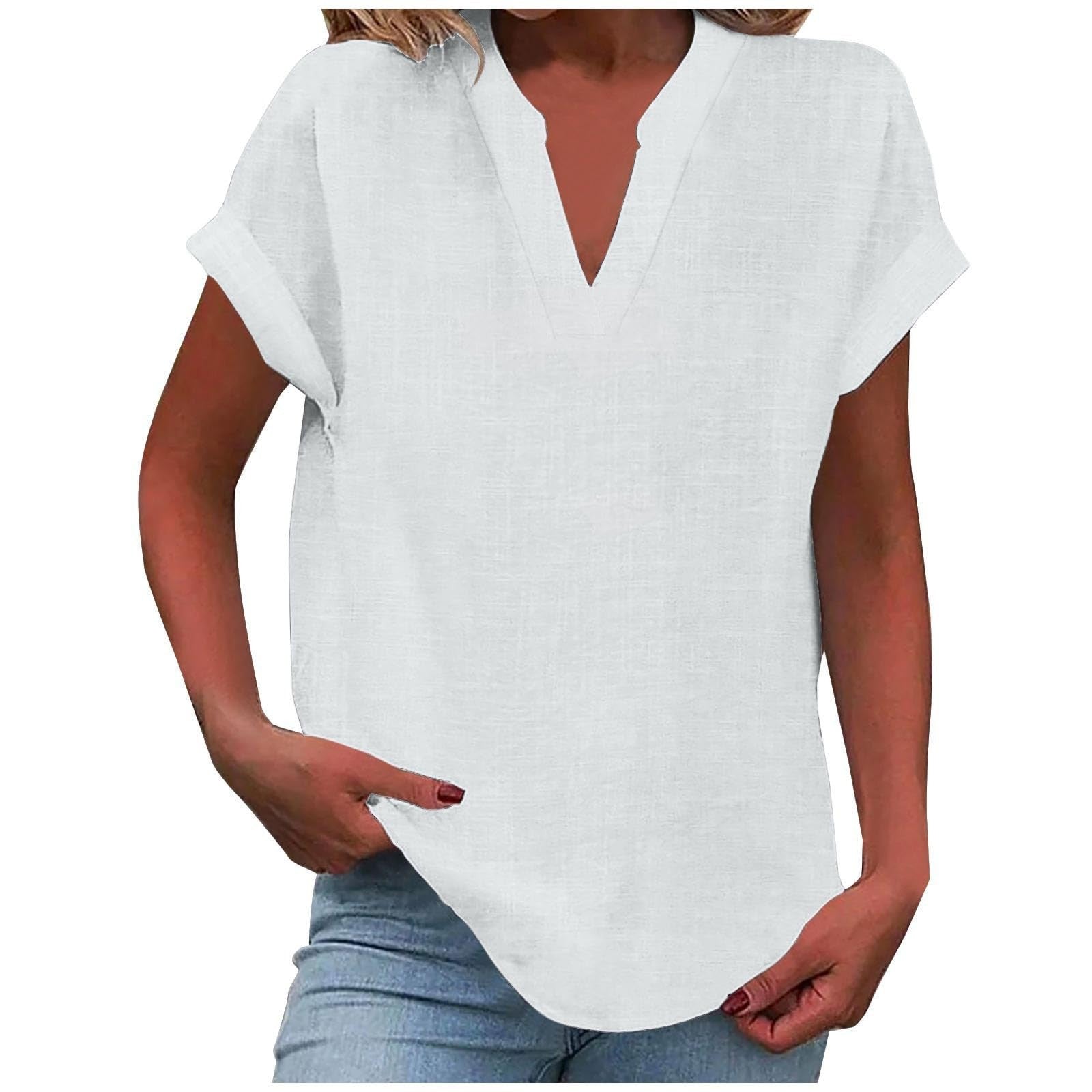 Lightweight V-Neck Blouse | Effortless Draped Design 8