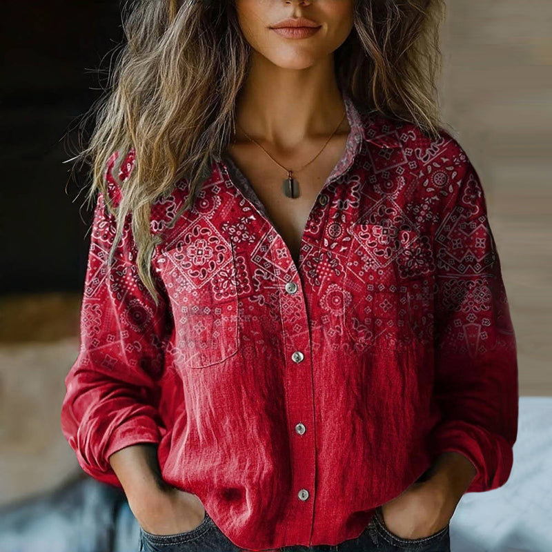 Lightweight Vintage Blouse | Flowing Silhouette Design 0