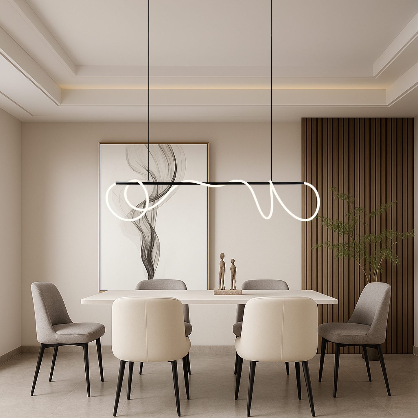 Linear Pendant Lighting | Modern Design for Kitchen Island and Dining 2
