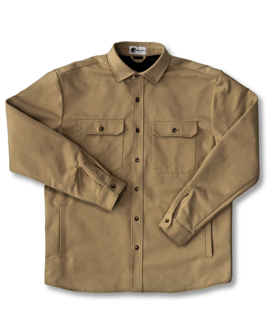 Lined Yukon Flannel Shirt Jacket, Tan
