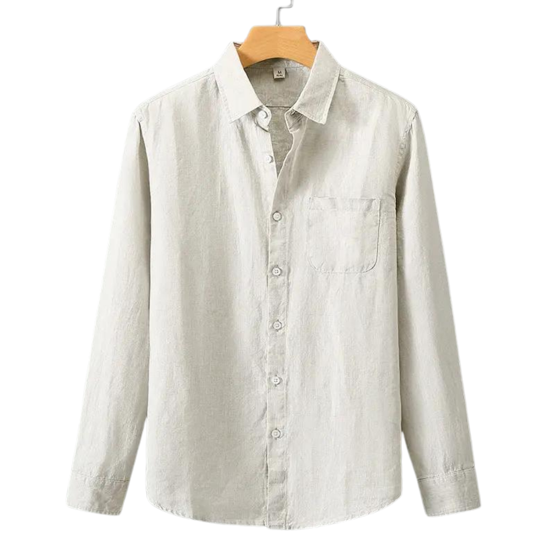 Linen Shirt | Lightweight Breathable Fabric with Classic Button Down Design 0