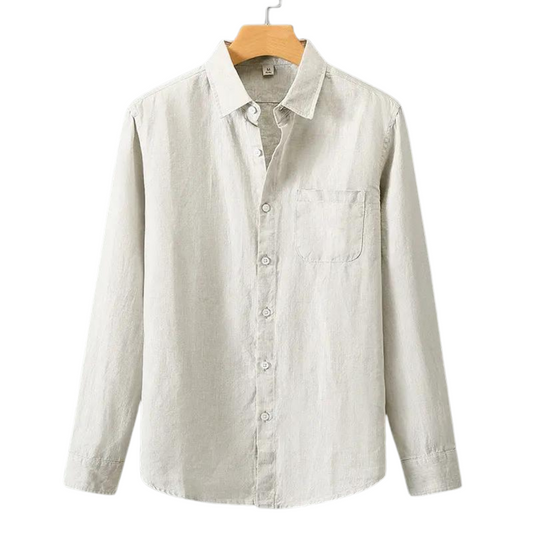Linen Shirt | Lightweight Breathable Fabric with Classic Button Down Design 0