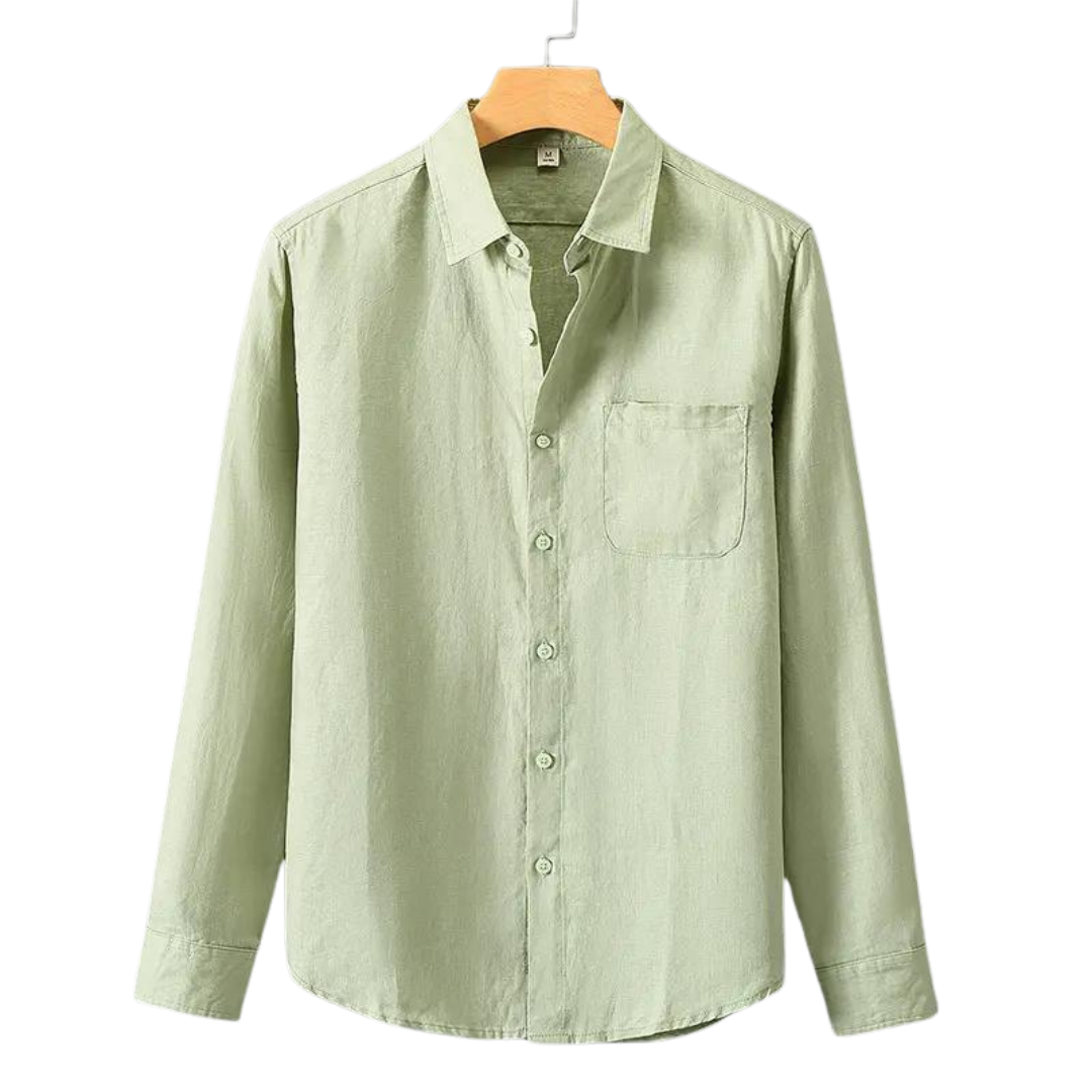 Linen Shirt | Lightweight Breathable Fabric with Classic Button Down Design 4